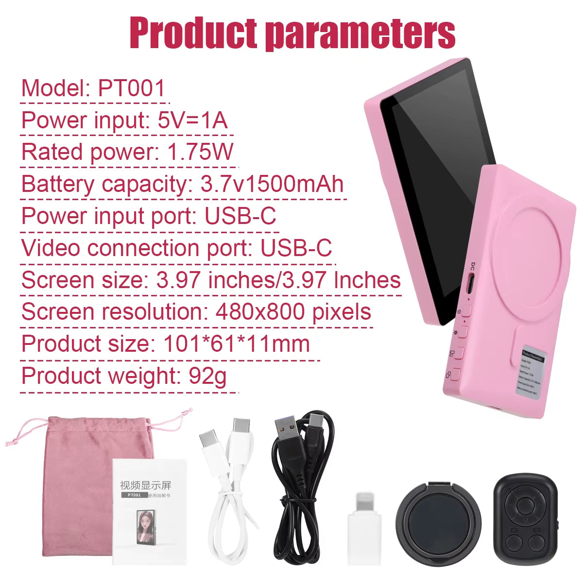 Revolutionary Wireless Magnetic Monitor Screen for Effortless Smartphone Selfie Vlogging and Live Streaming