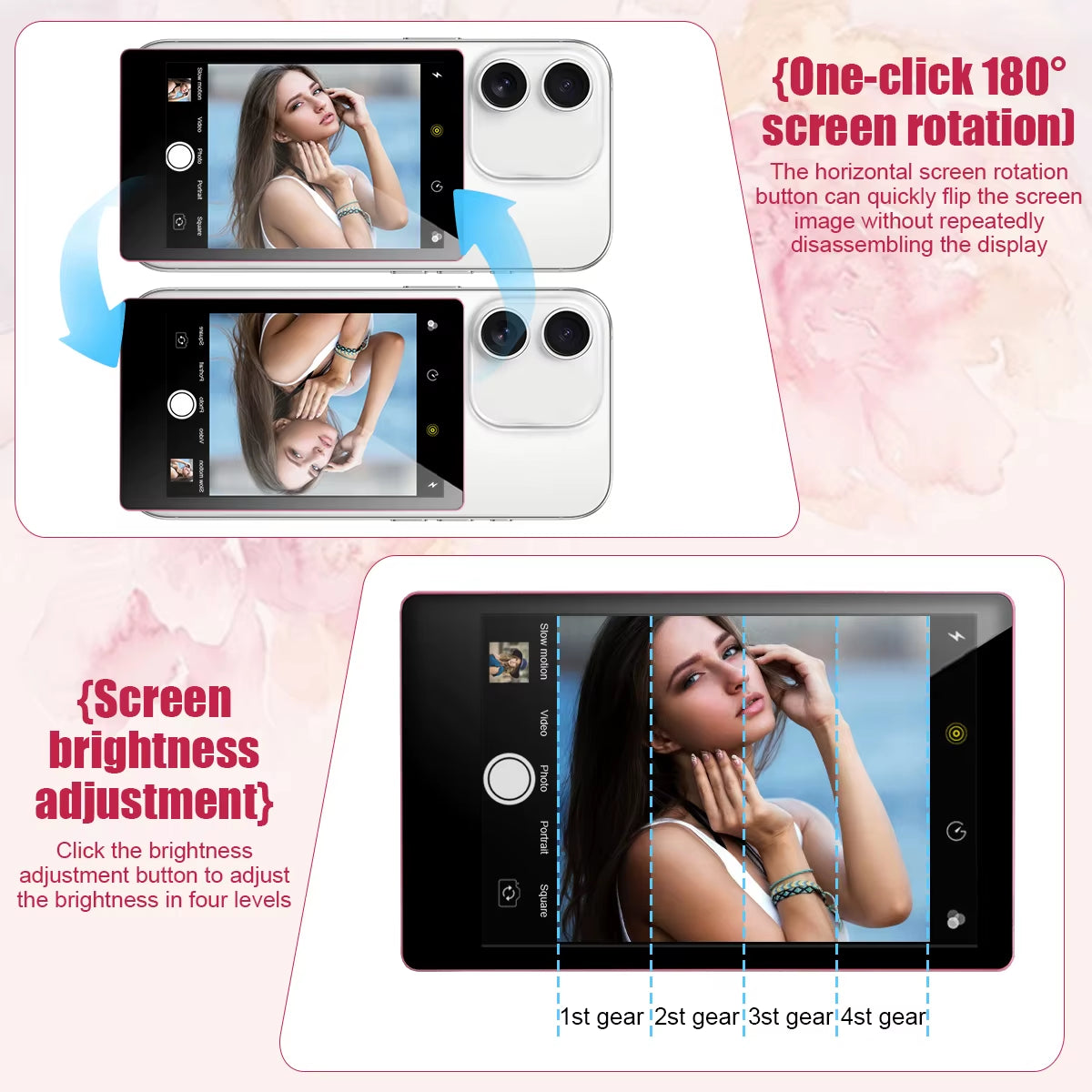 Revolutionary Wireless Magnetic Monitor Screen for Effortless Smartphone Selfie Vlogging and Live Streaming