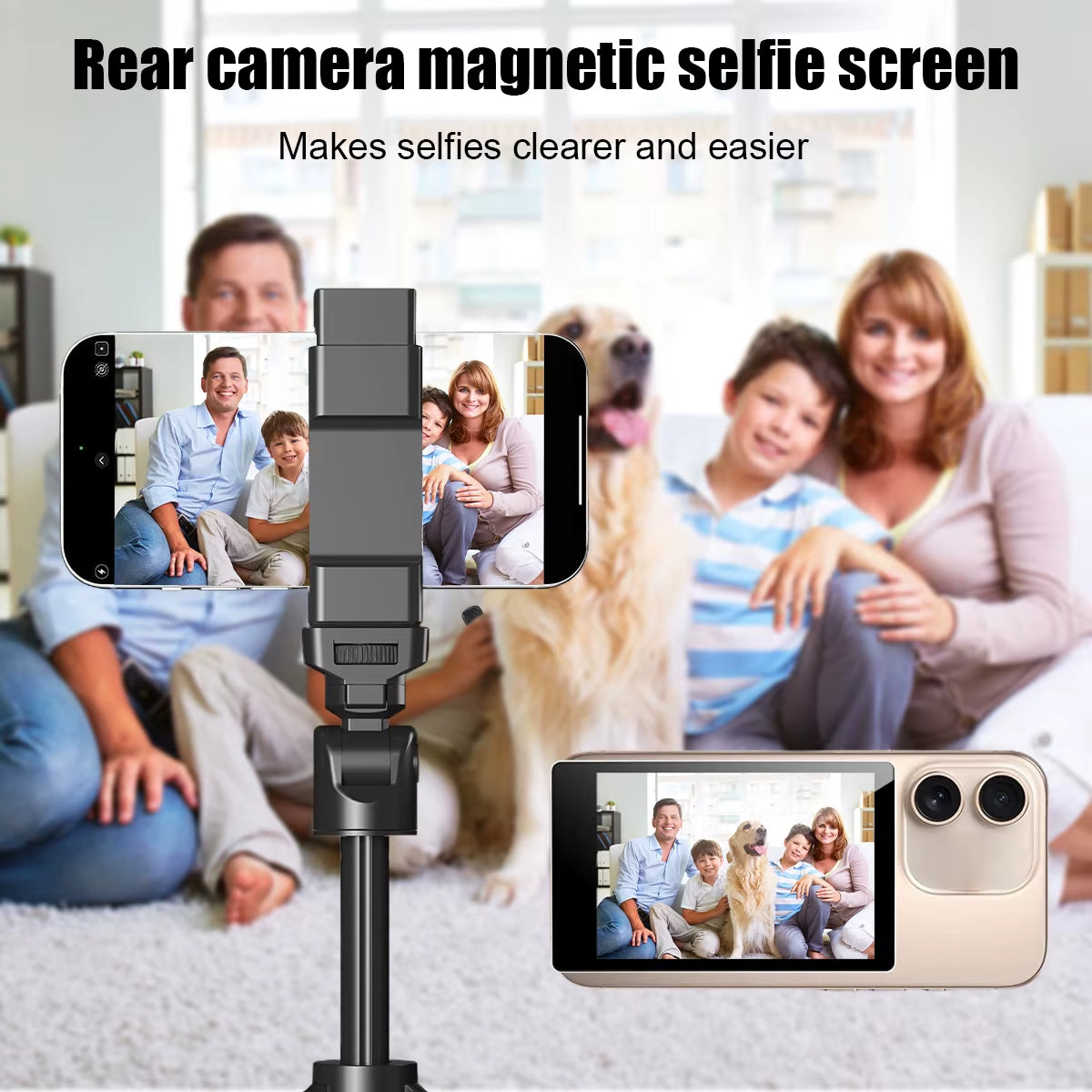 Revolutionary Wireless Magnetic Monitor Screen for Effortless Smartphone Selfie Vlogging and Live Streaming